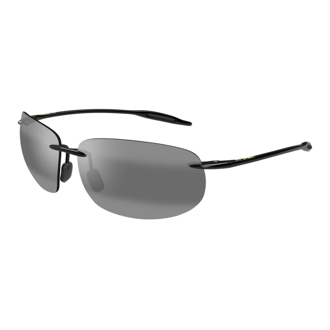 Maui Jim Breakwall Rectangular Rimless Sunglasses With Adjustable Nose Pads