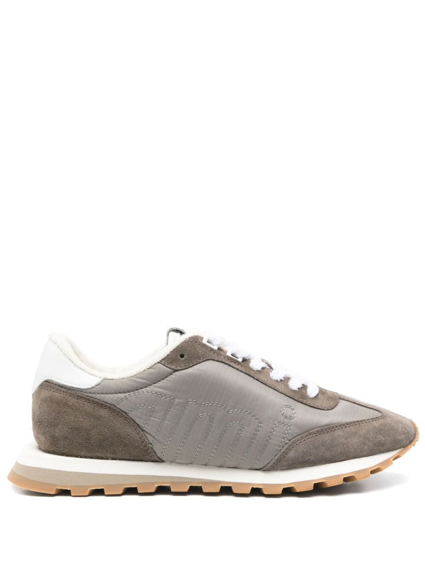 Ami Paris Low-Top Sneakers With Suede Panels
