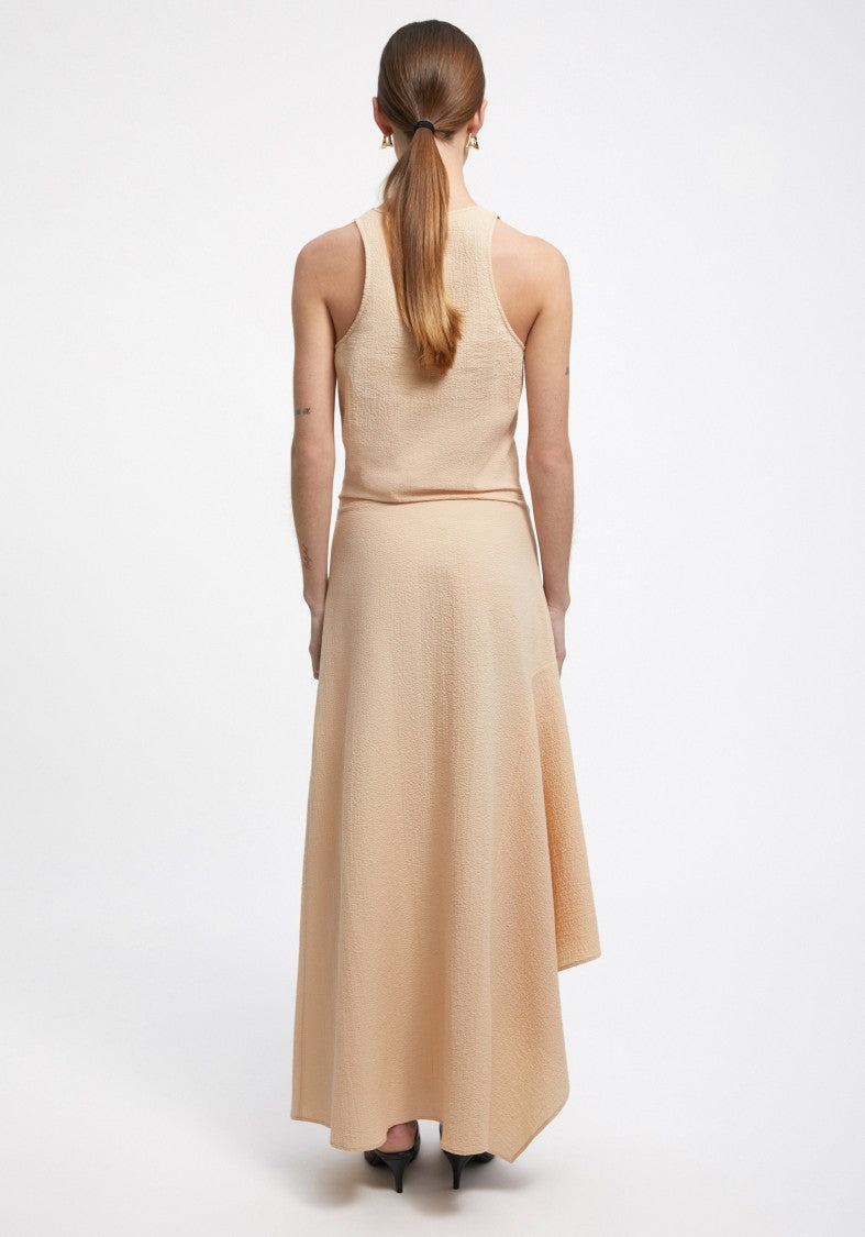 Aeron Gale - Scoop Neck Gathered Dress