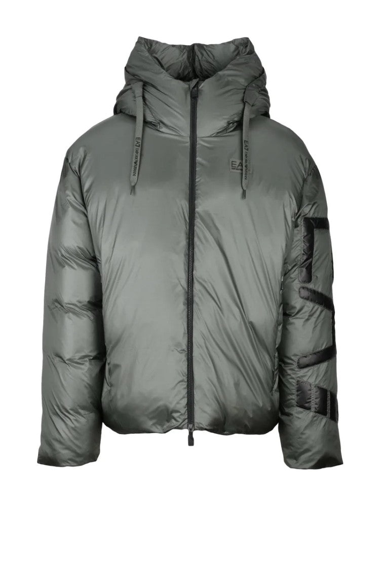 Ea7 Emporio Armani Down Jacket With Zip - Green