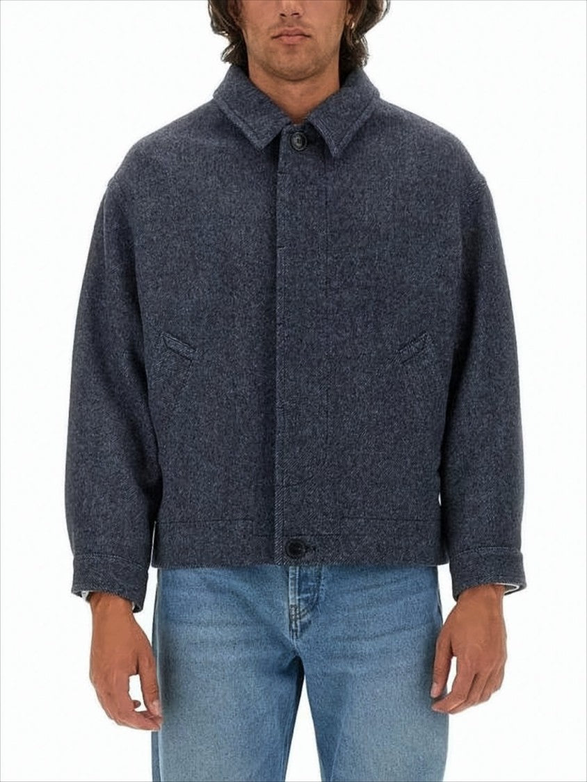 Isabel Marant Boxy-Cropped Wool-Blend Jacket With Tailored Fit