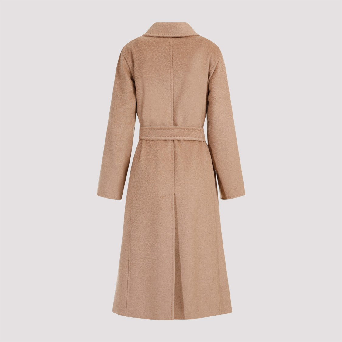 Max Mara Wrap-Around Long Coat In Camel Hair
