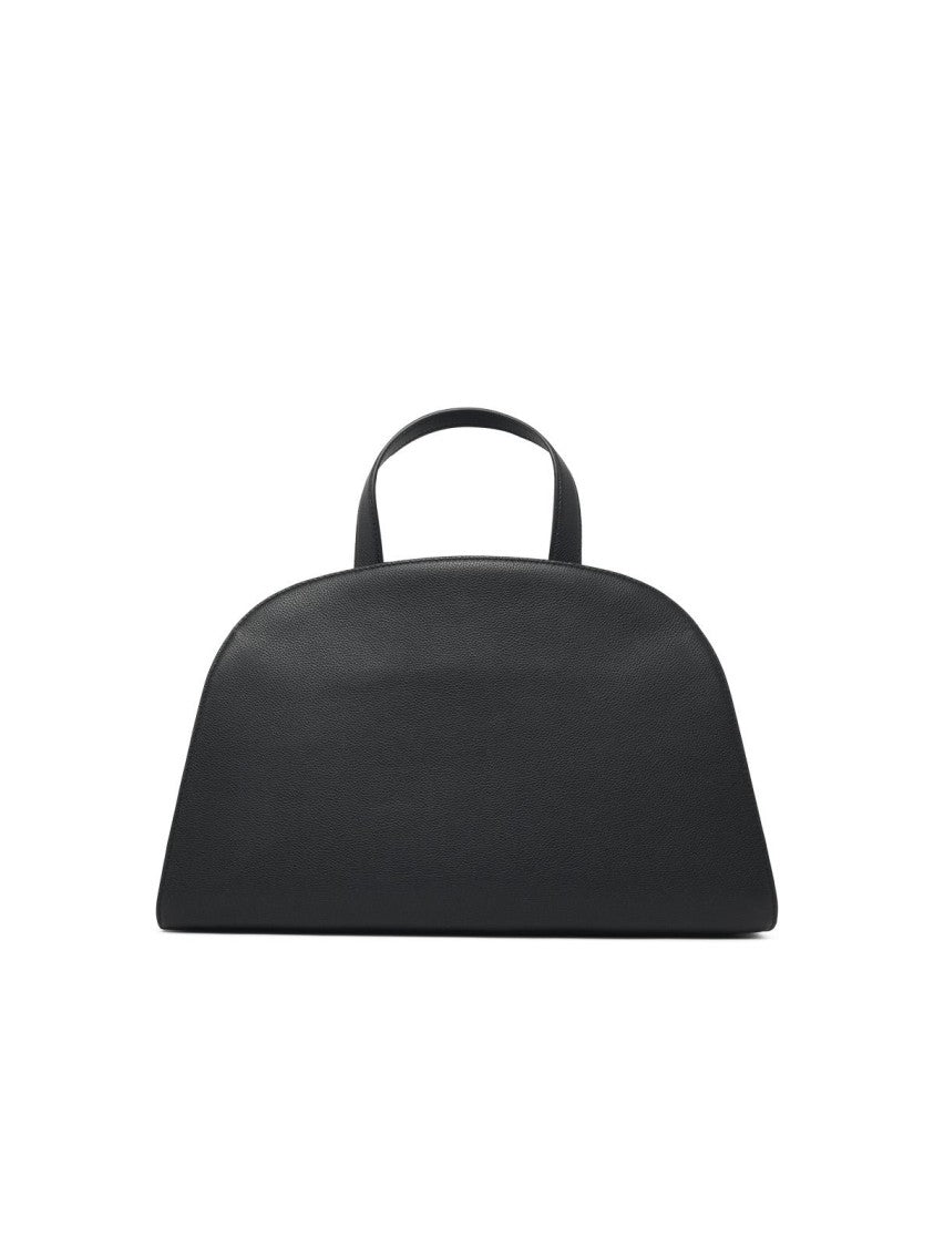Tory Burch Romy Hammered Leather Top Case Bag - Black