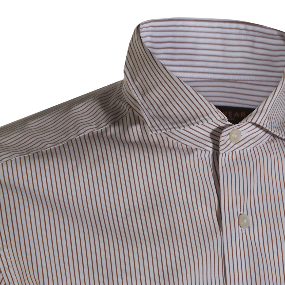Glanshirt White Tailored Long-Sleeved Shirt