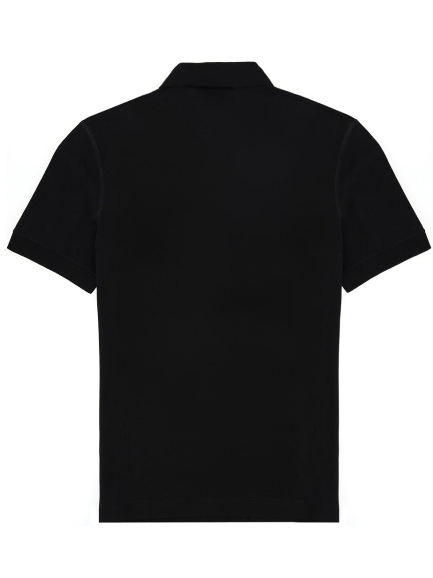 Dolce & Gabbana Patch Logo Short-Sleeve Cotton Polo Shirt
