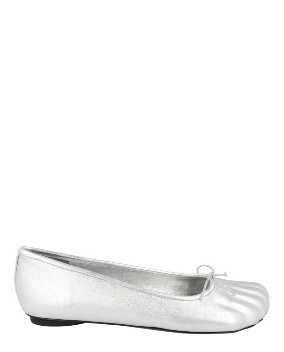 Balenciaga Anatomical Five-Toe Ridge Ballerina Flats With Top-Knot Bow