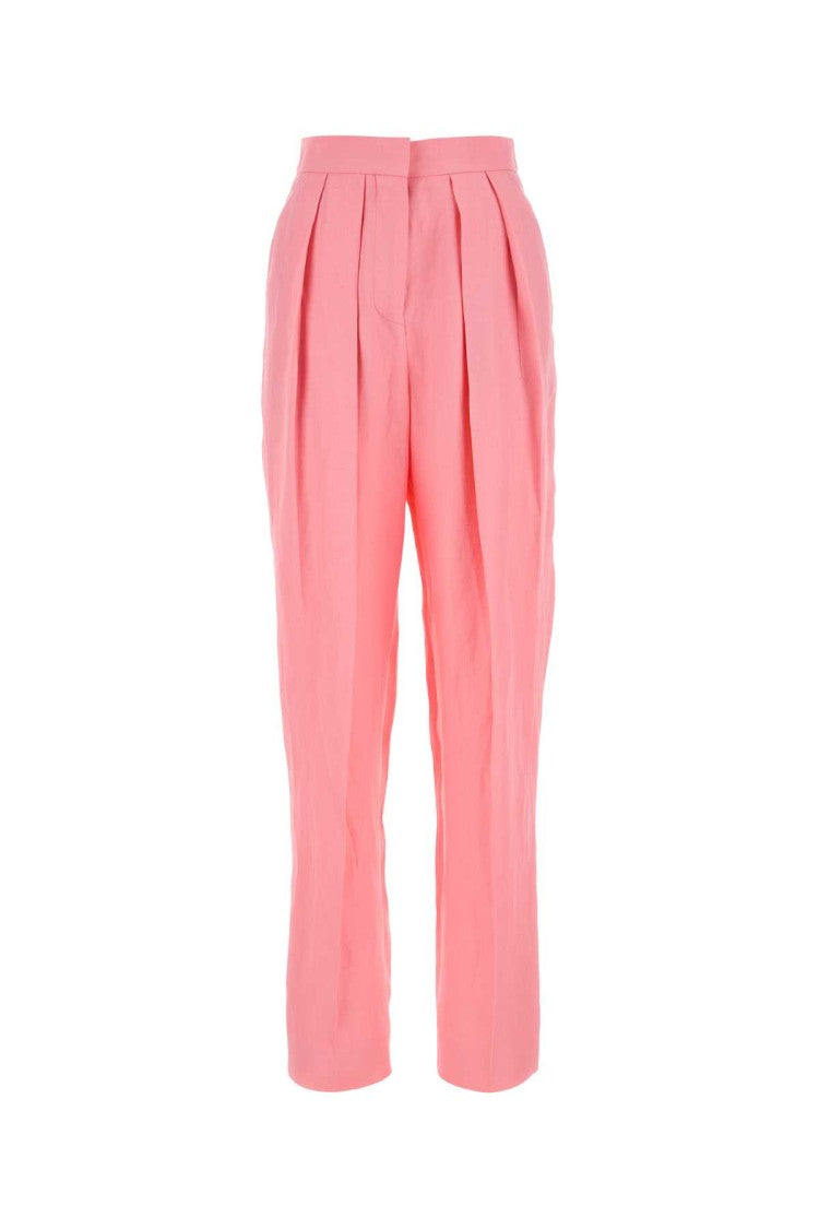 Stella Mccartney Pink Viscose Blend Wide-Leg Pant