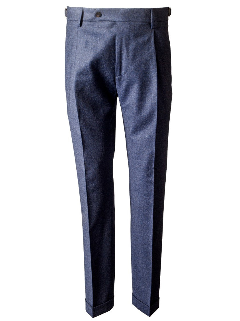 Berwich Tailored Grey Relaxed Fit Wool Pants