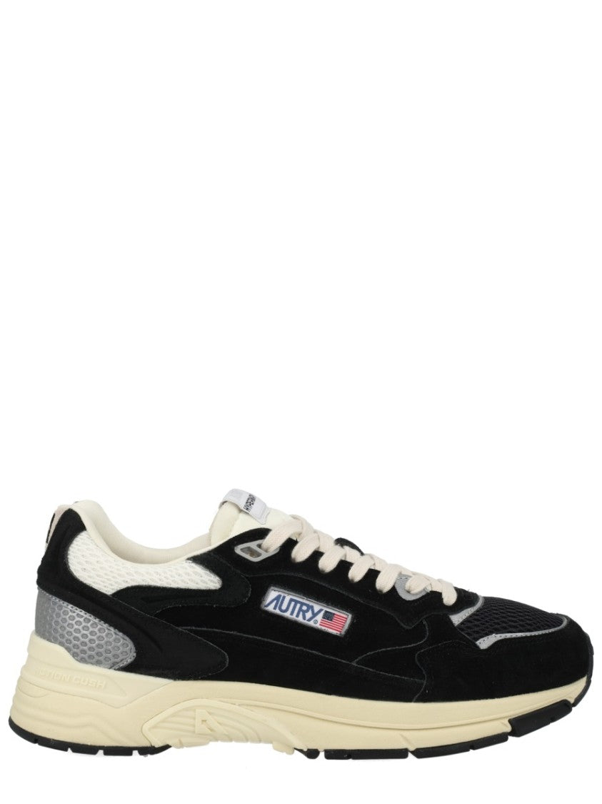 Autry Hyperway Suede Metallic Accents Sneakers