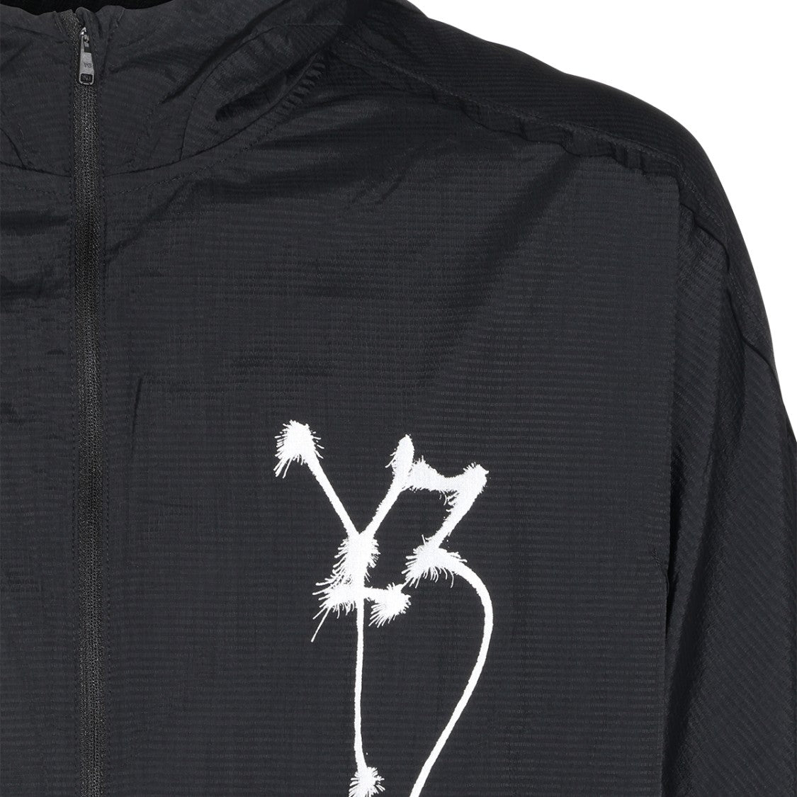 Y-3 Casual Black Jacket With Graphic Prints