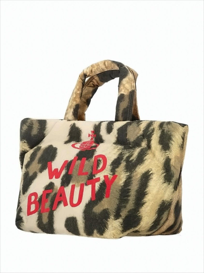 Vivienne Westwood Leopard Print Tote Bag With Padded Handles