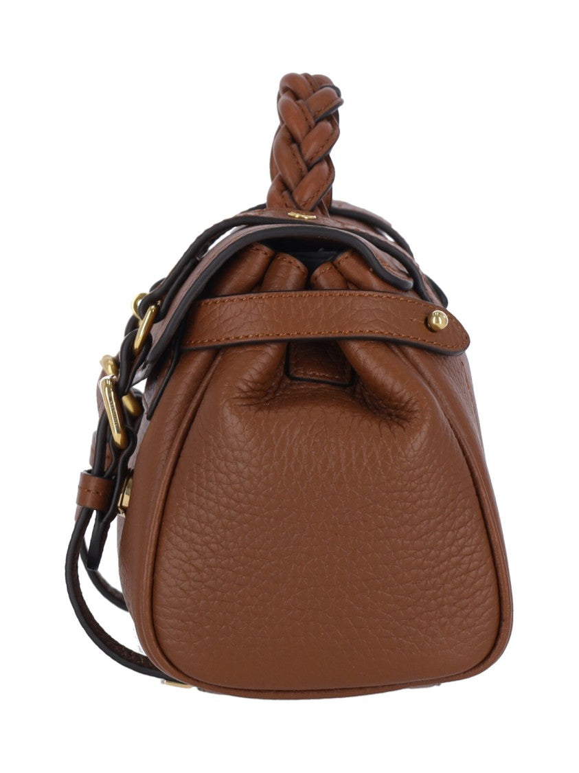 Mulberry Brown Alexa Grained Leather Shoulder Bag