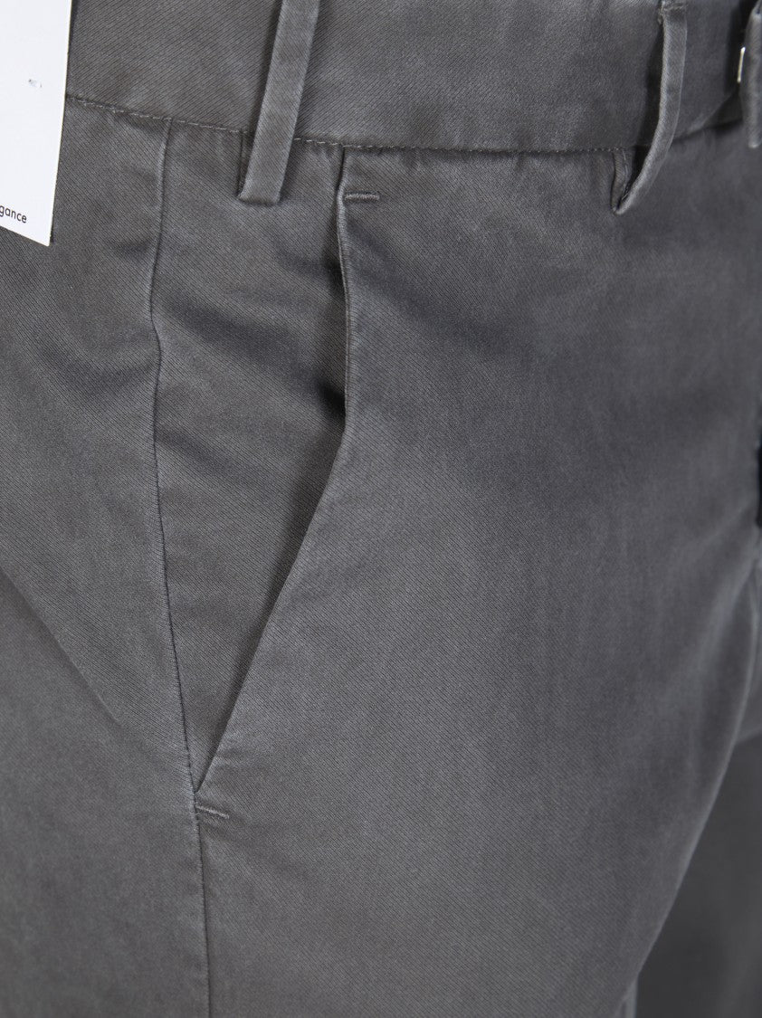 Pt01 Pt01 Grey Straight Leg Chino Pants