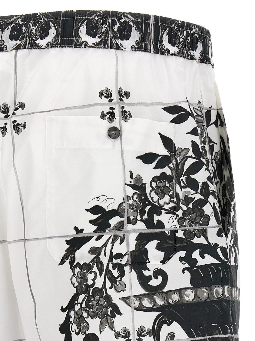 Dolce & Gabbana Maiolica' Print Bermuda Shorts
