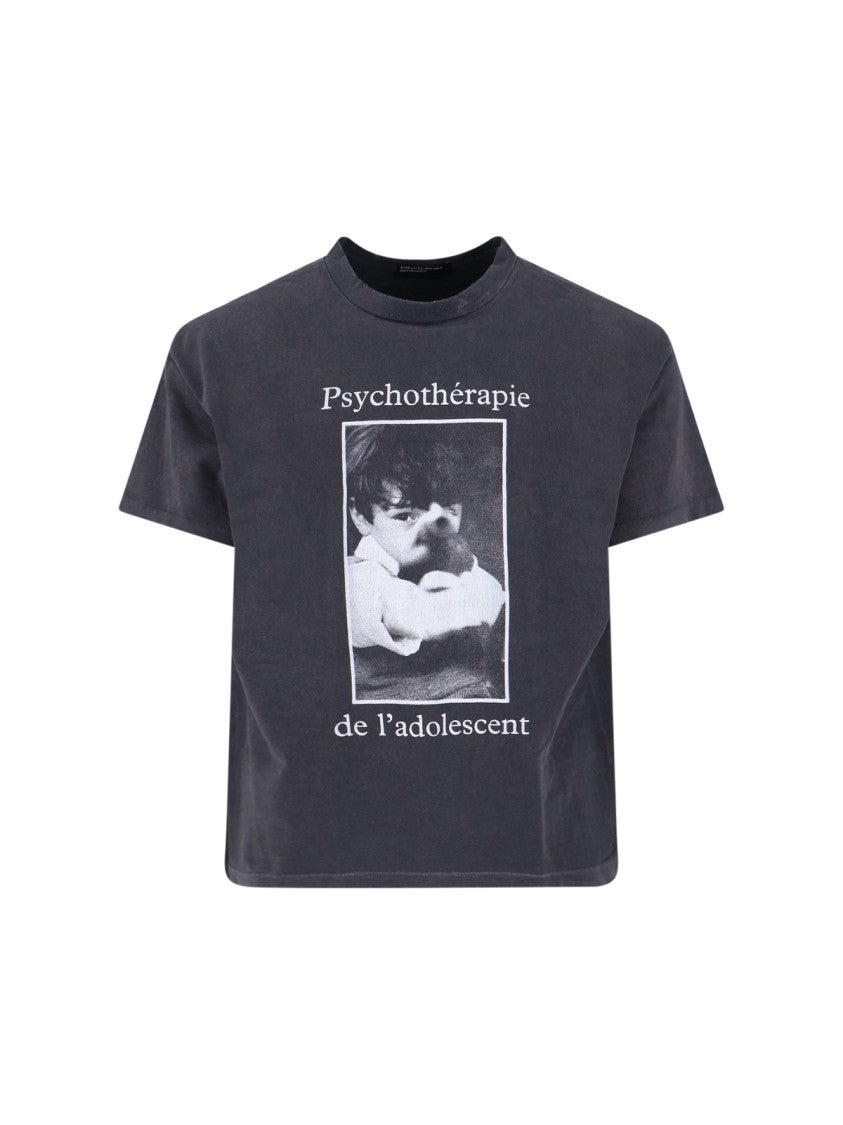 Enfants Riches Déprimés "Psychothérapie De L'adolescent" T-Shirt – Black