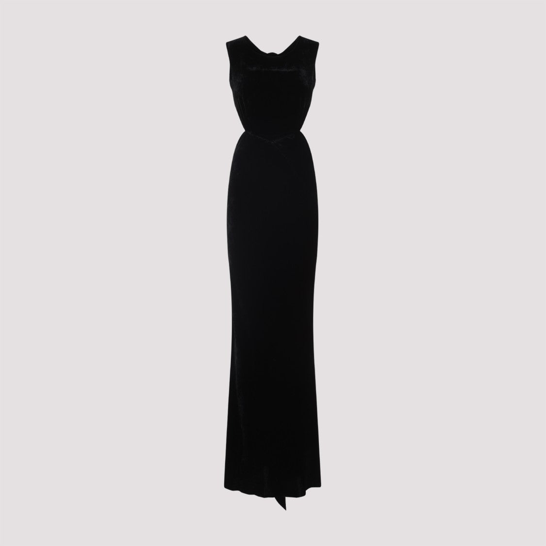 Rick Owens Black Open Back Gown Long Dress