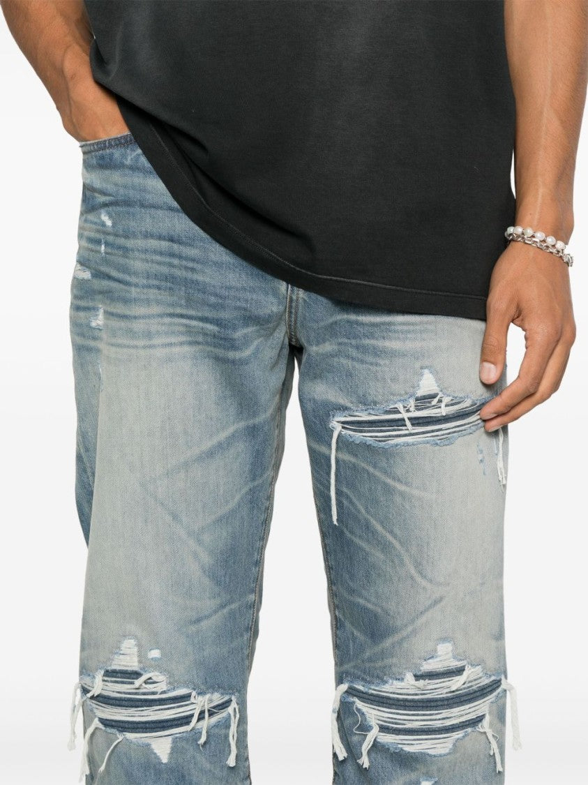 Amiri Relaxed Fit Blue Denim Jeans