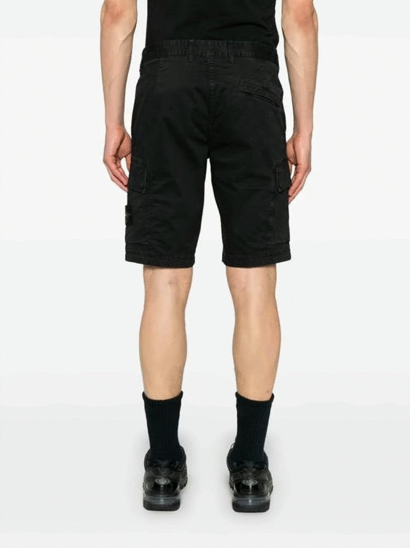 Stone Island Cargo-Style Shorts With Multiple Pockets