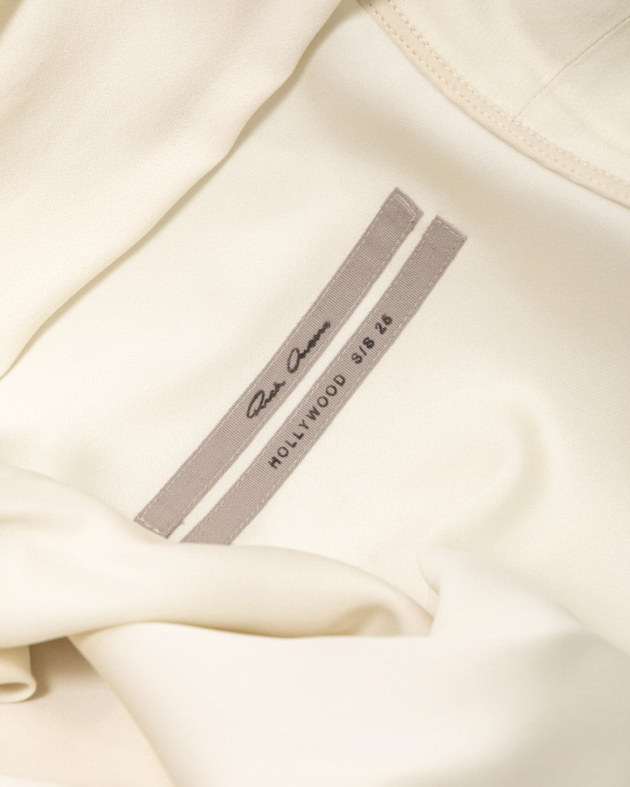 Rick Owens Knee-Length Silk Dress With Wraparound Design