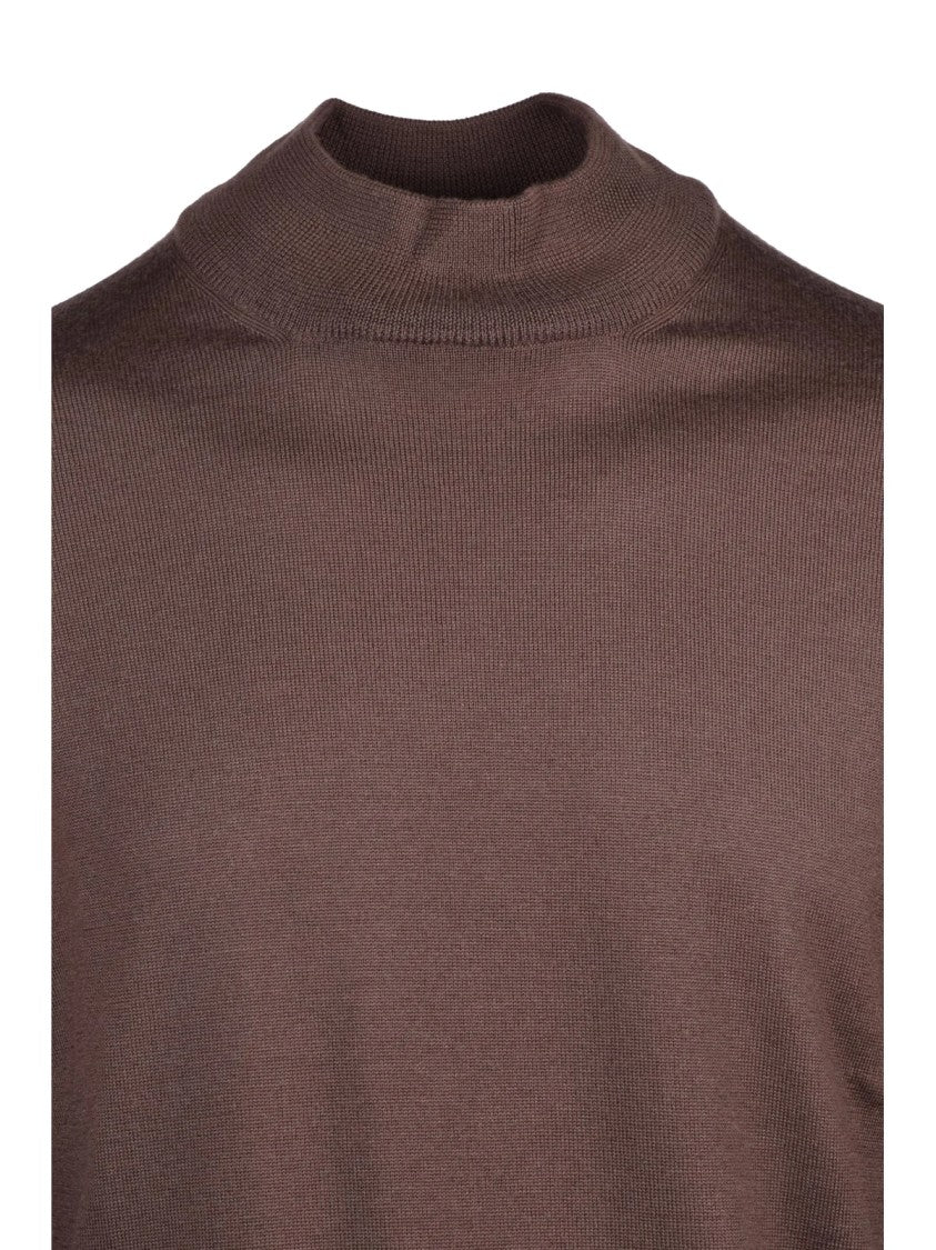Gran Sasso Fitted Turtleneck Sweater In Smooth Virgin Wool