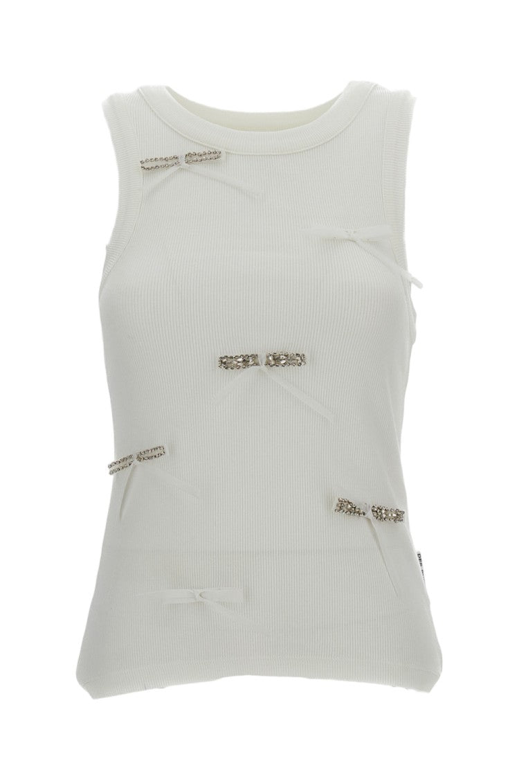 Des Phemmes Snug-Fit Stretch Cotton Tank Top