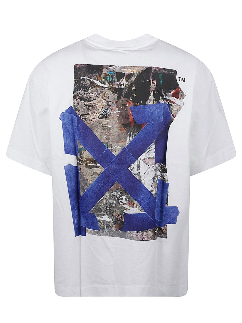 Off-White White Bacco Arrow Graphic Cotton T-Shirt