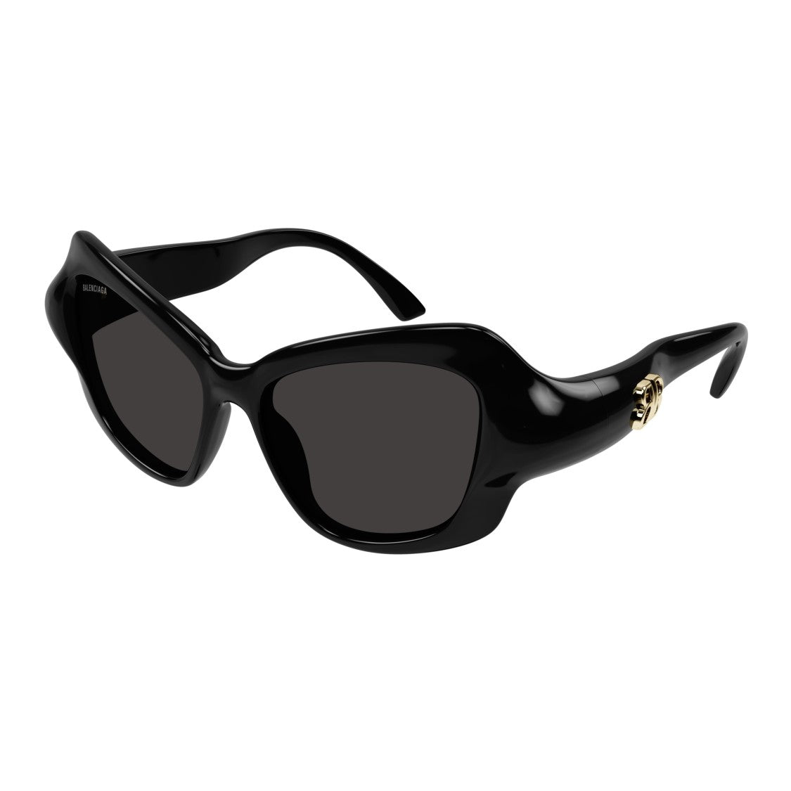 Balenciaga Bb0353s Oversized Black Sunglasses