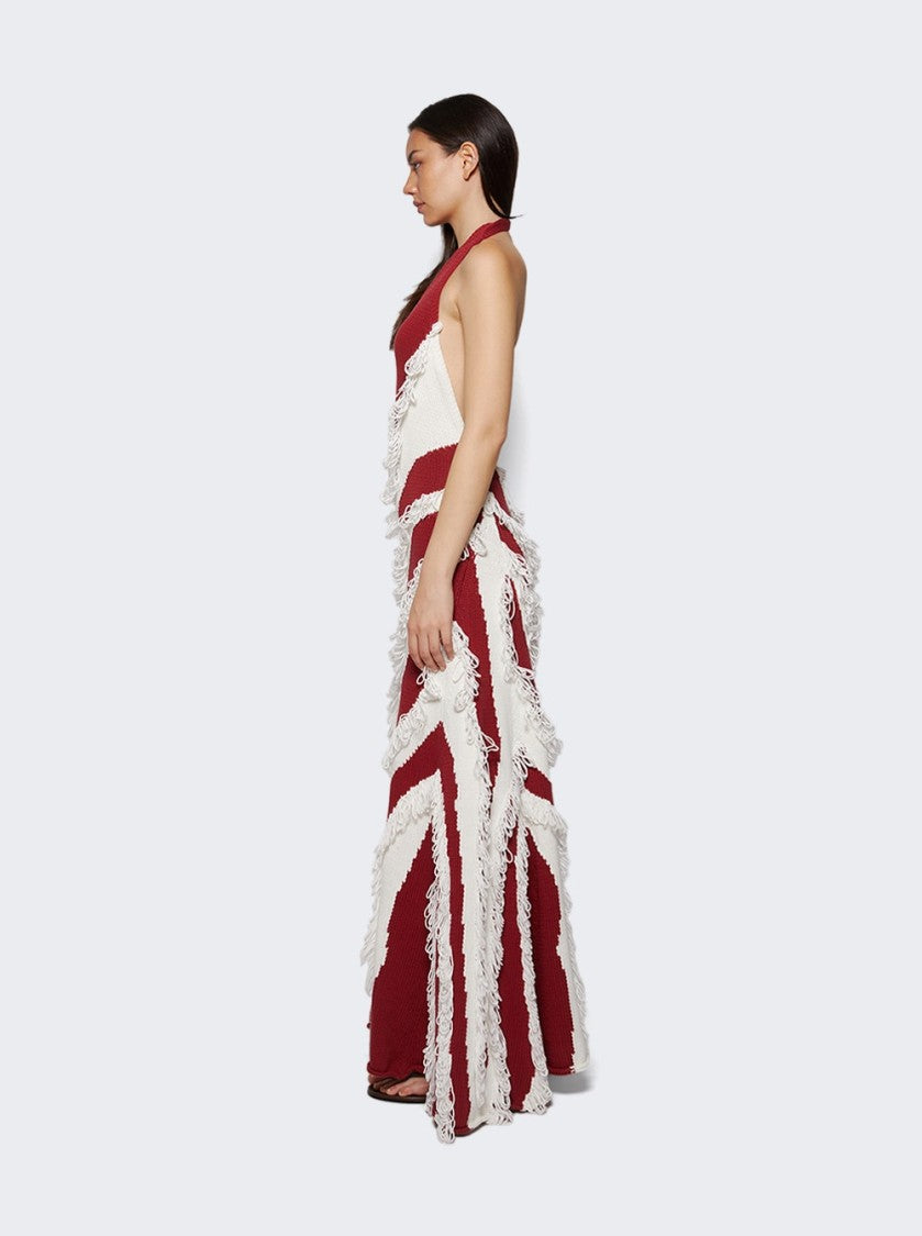 Diotima Roaring Gown Paprika And White