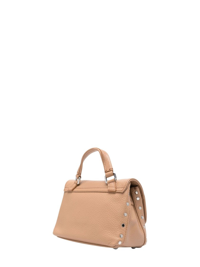 Zanellato Brown Pebbled Leather Handbag