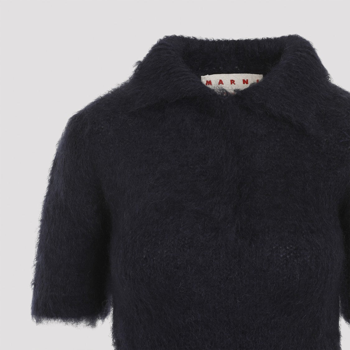 Marni Blue Mohair Polo