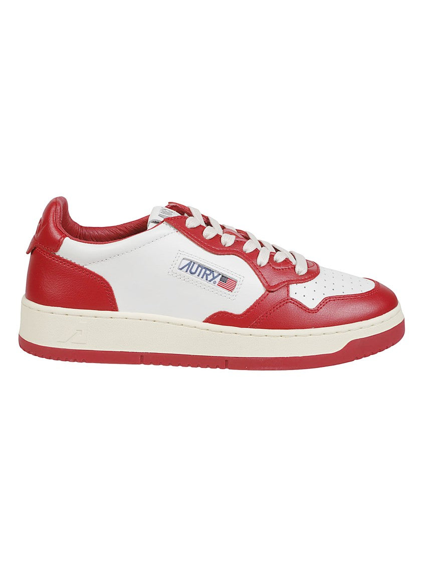 Autry Medalist Low Two Tone Leather Sneakers