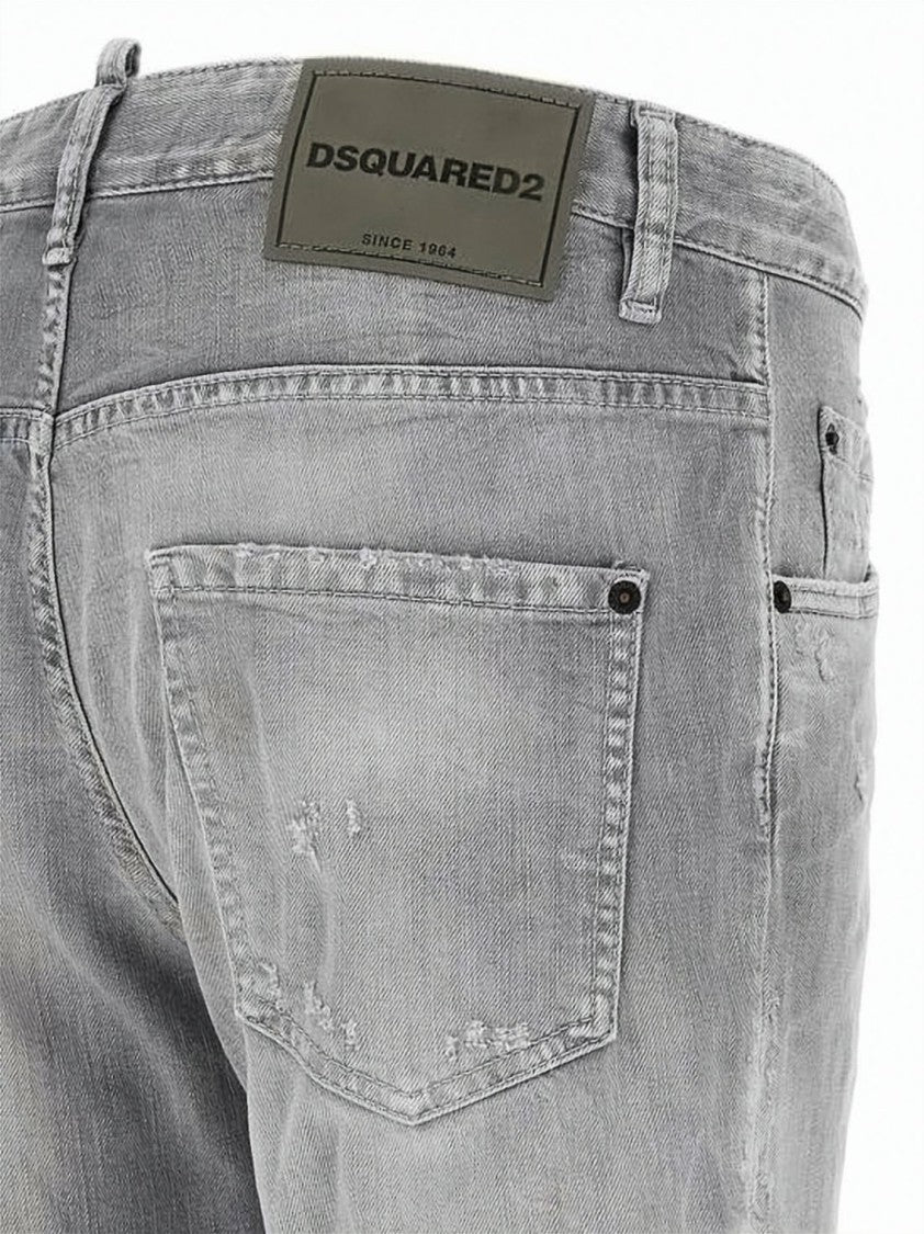 Dsquared2 Faded Grey Slim Fit Denim Pants