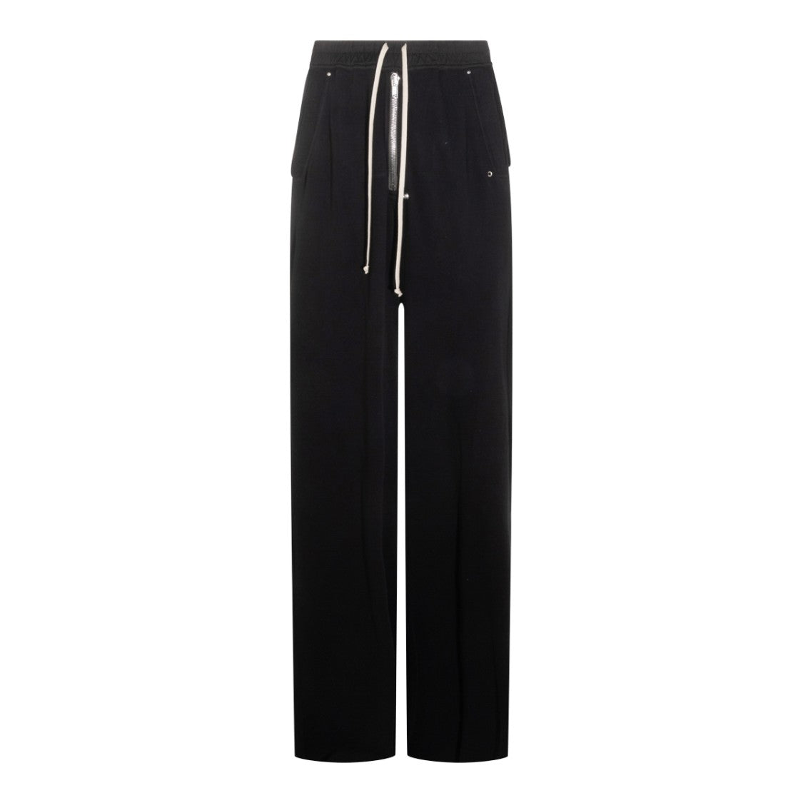 Rick Owens Black Cotton Wide Bela Pants
