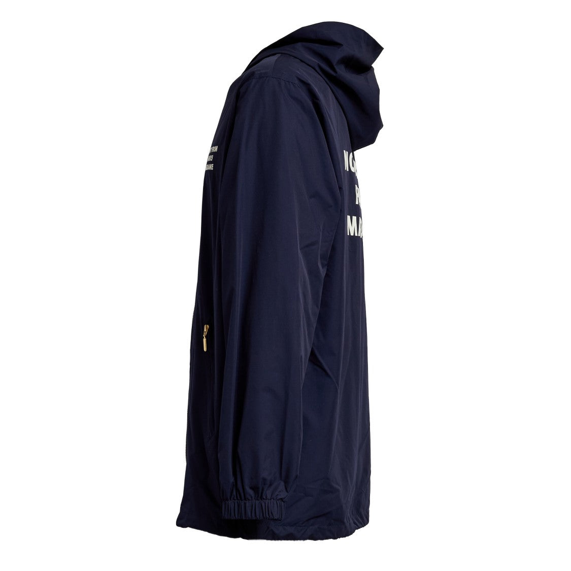 Drôle De Monsieur Oversized Navy Jacket Statement Print