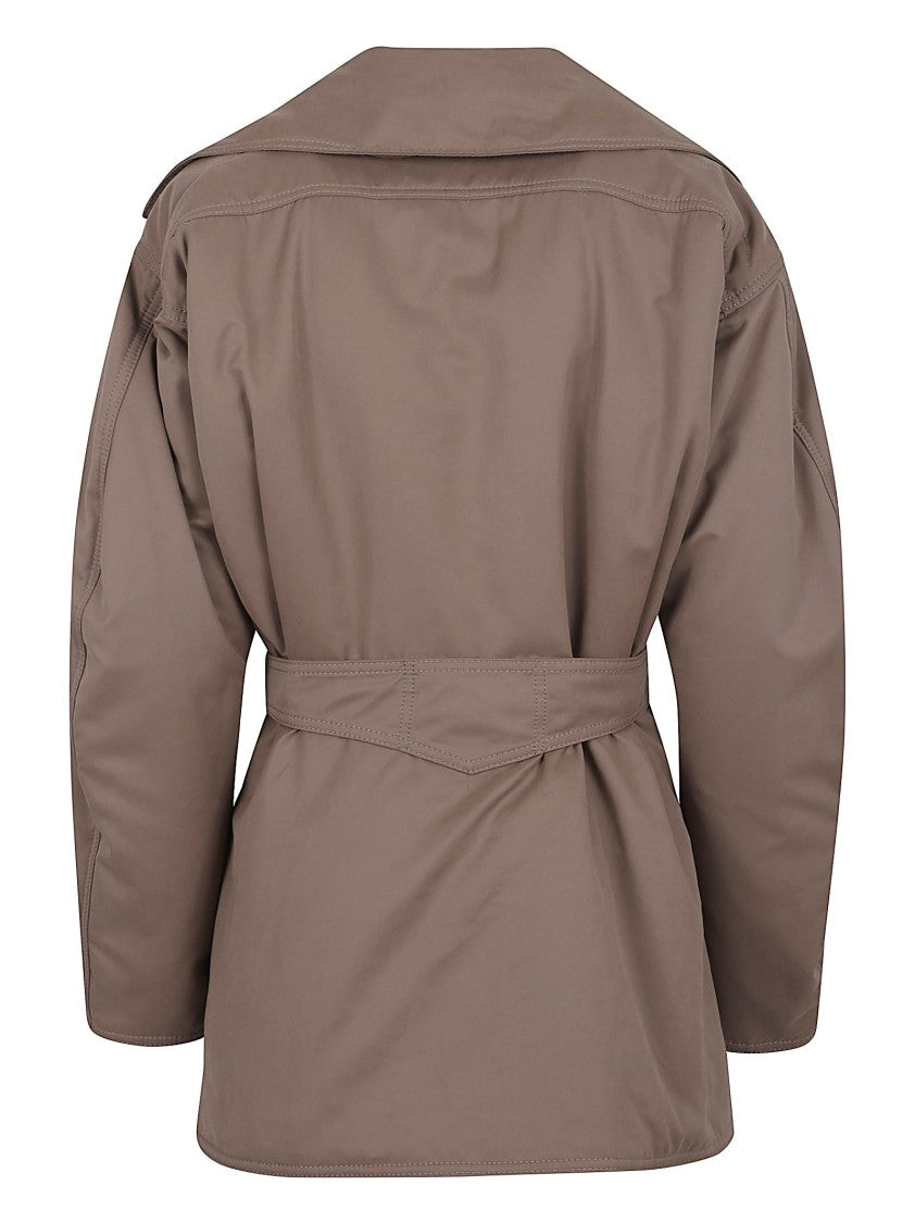 The Andamane Oversized Military-Inspired Jacket With Structured Fit