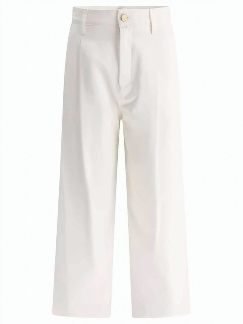 Max Mara Straight High-Waisted Pants With Design