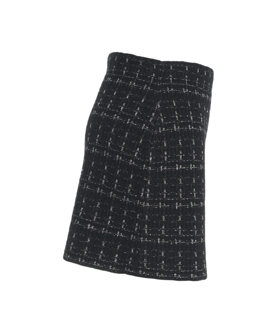 Liu Jo Tweed Mini Skirt With Textured Design