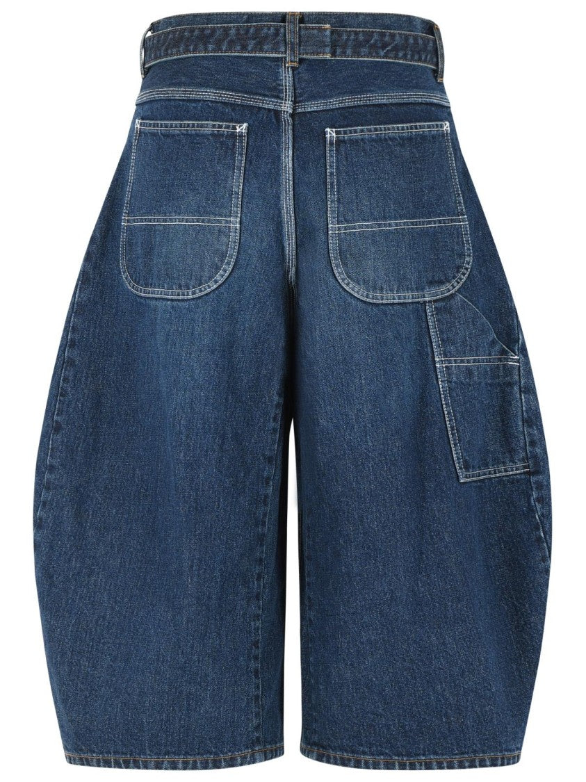 Sacai Blue Cotton Jeans