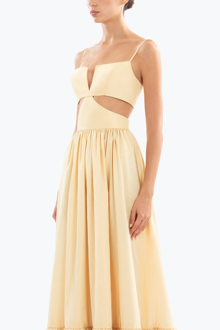 Saiid Kobeisy Taffeta Midi Dress