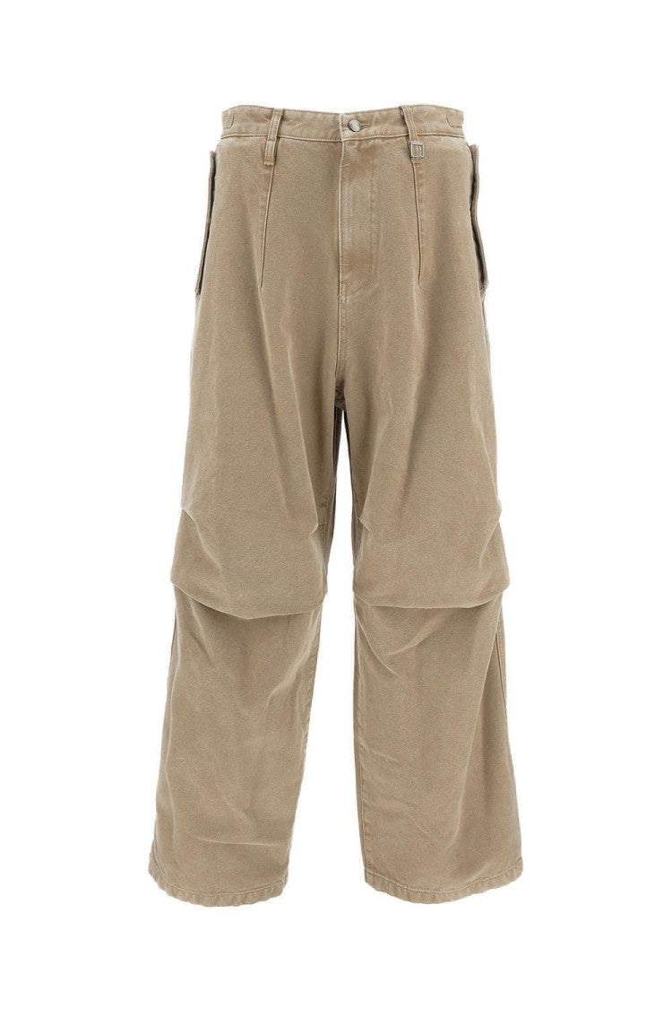 Wooyoungmi Relaxed Fit Cotton Wide-Leg Trousers