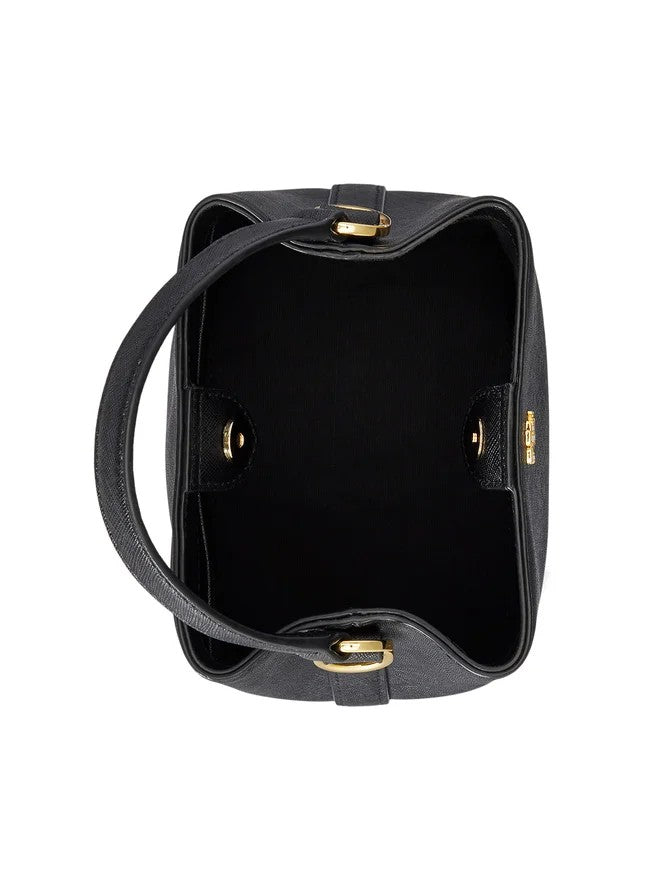 Lauren Ralph Lauren Compact Black Bucket Bag