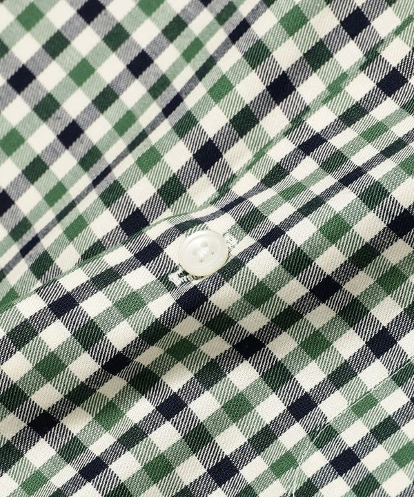 Beams Traditional Check Pattern Shirt With Modern Silhouette
