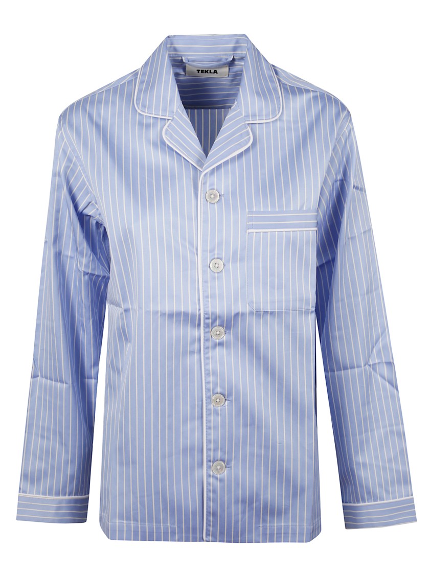 Tekla Sateen Pyjamas Shirt In Organic Cotton