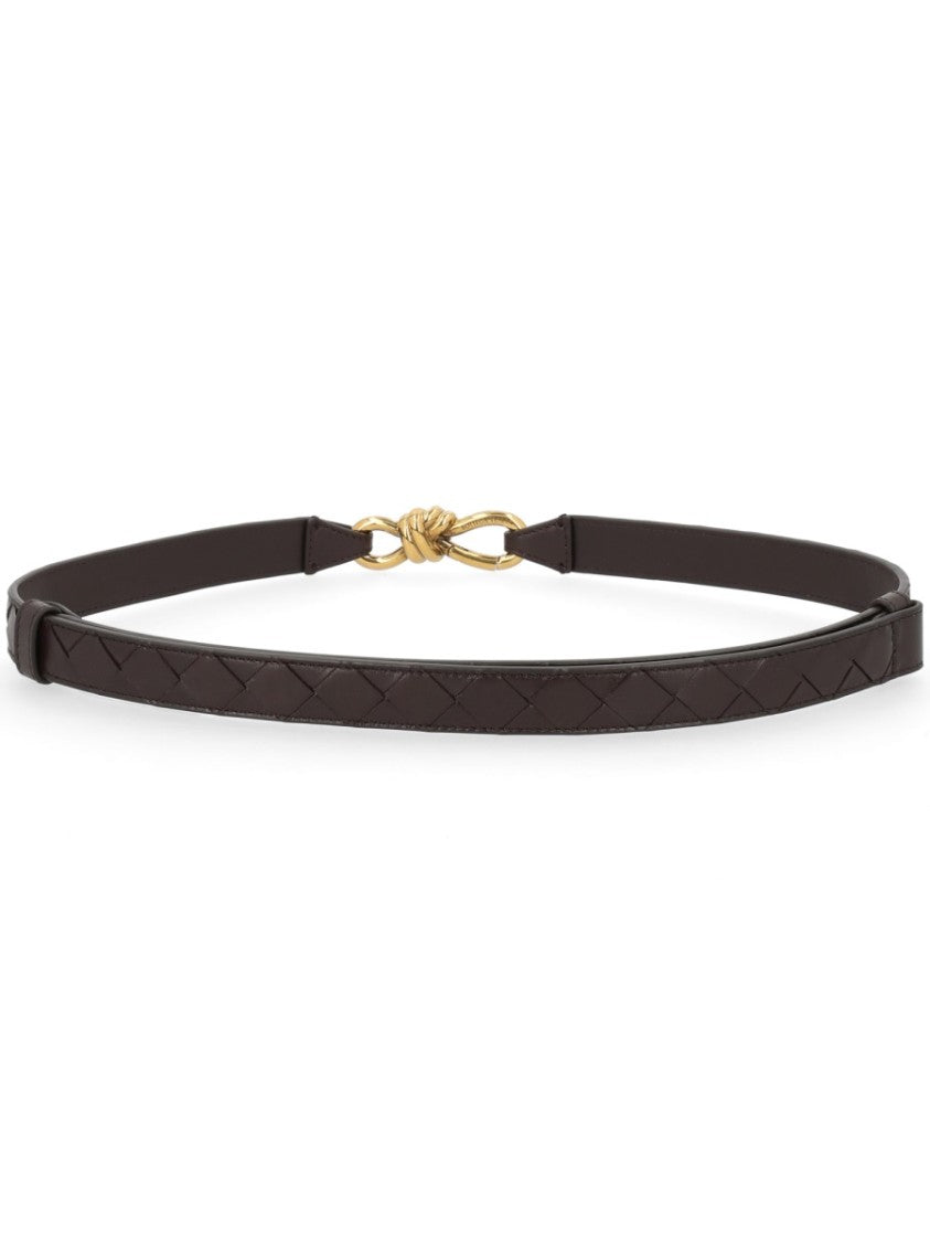 Bottega Veneta Let's Go Woven Lambskin Belt