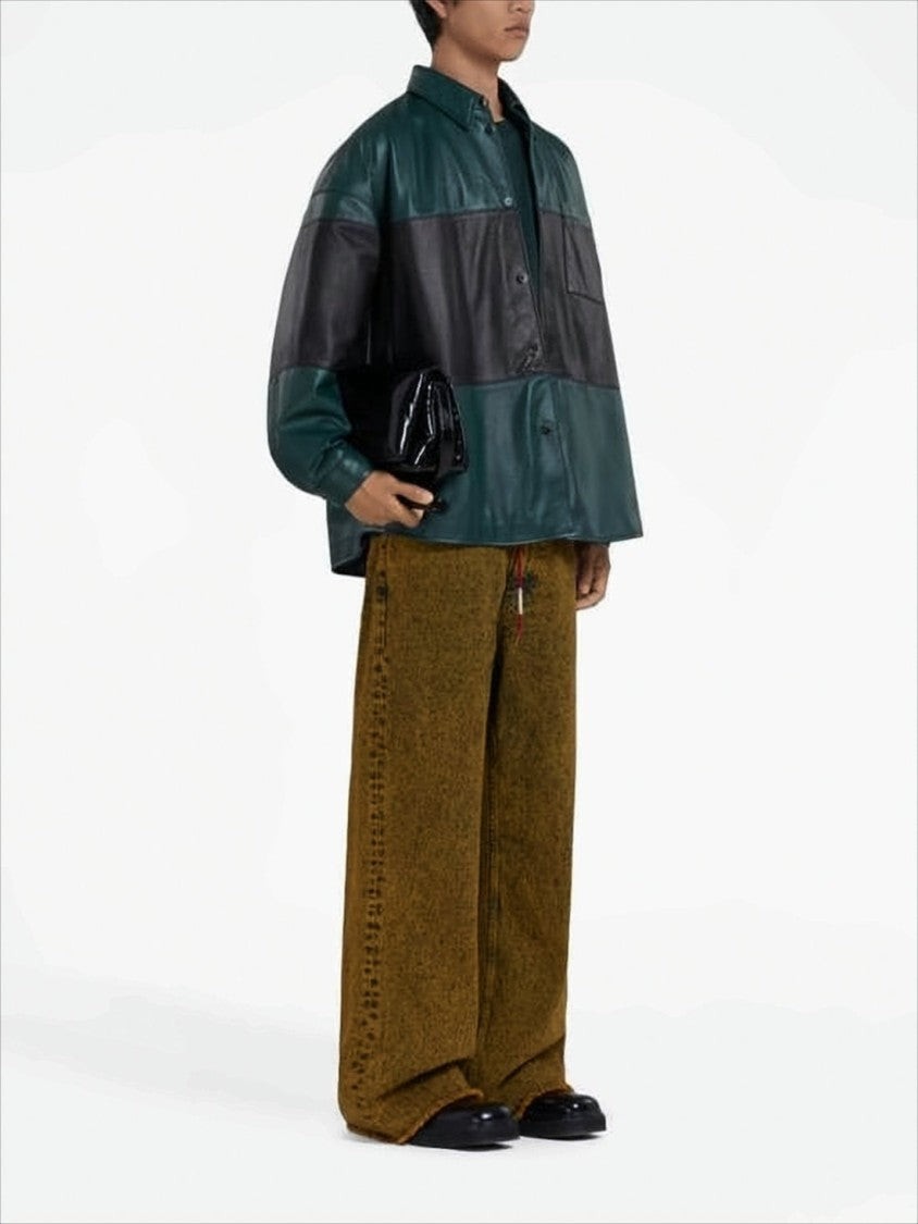 Marni Short-Sleeve T-Shirt With Rectangular Patch Design