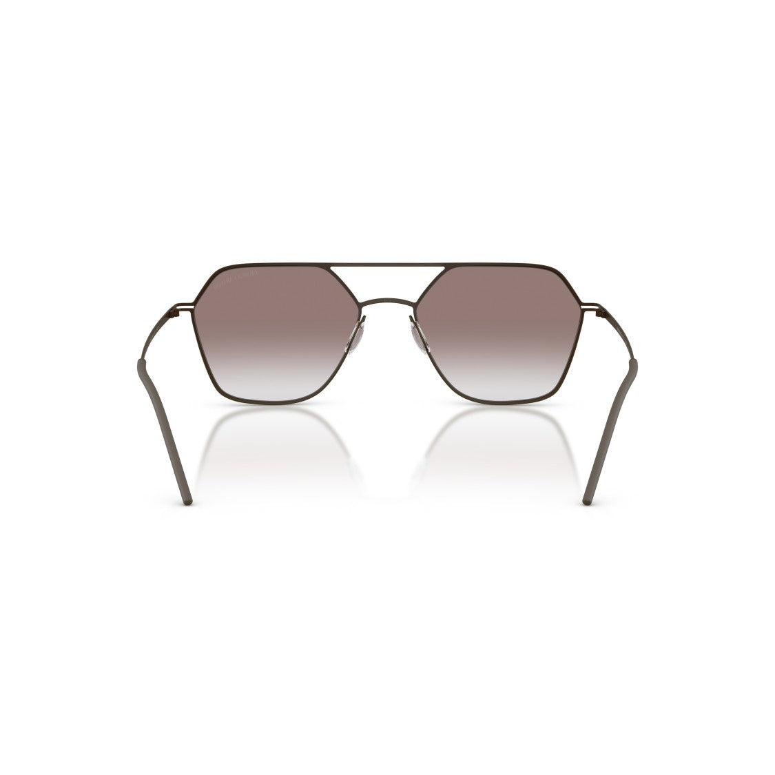 Giorgio Armani 0Ar6185 Geometric Frame Sunglasses With Double Bridge Design