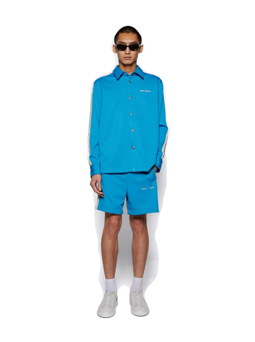 Palm Angels Classic Logo Track Shorts Light Blue
