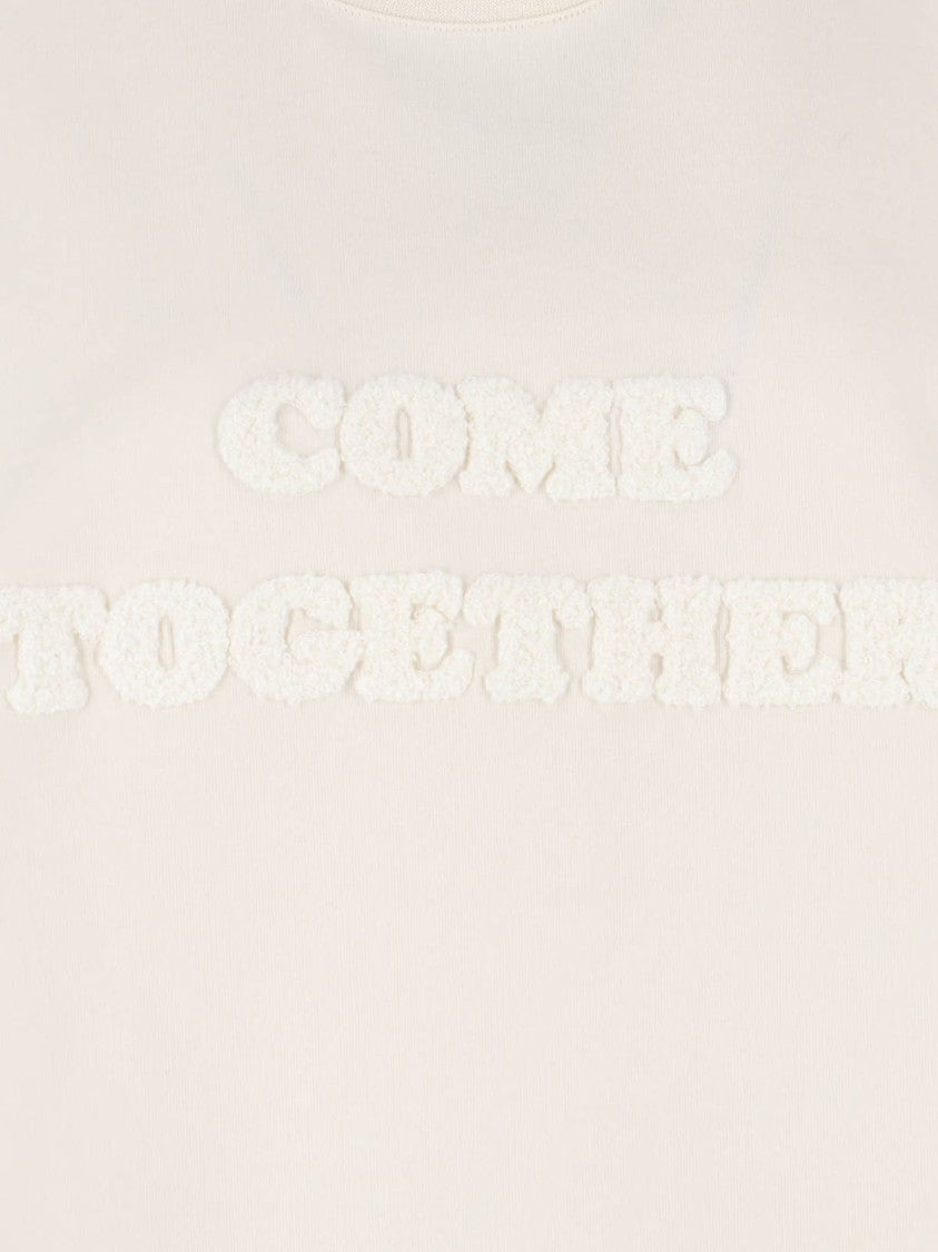 Stella Mccartney Cream Come Together Relaxed T-Shirt