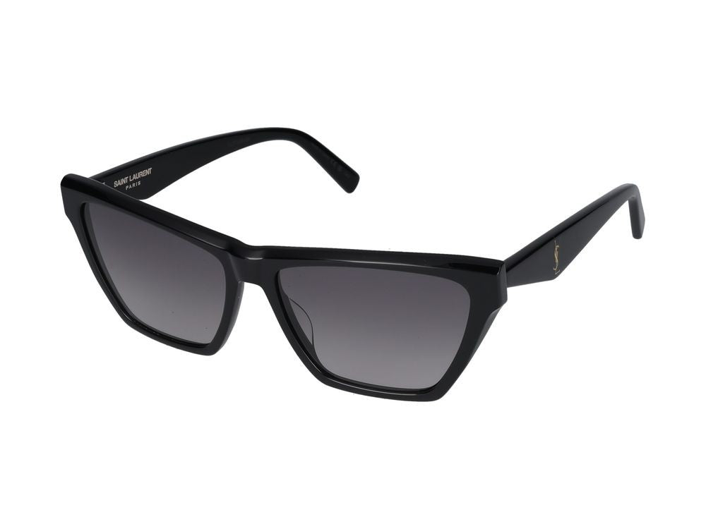 Saint Laurent Black Oversized Square Frame Sunglasses