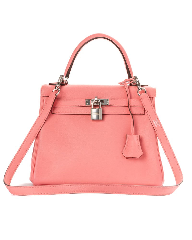 Hermès Kelly Bag 25 Swift Rose D'été
